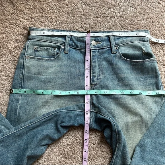Lucky Brand Sweet Crop Medium Wash Distressed Jeans Size 4 - Picture 9 of 12